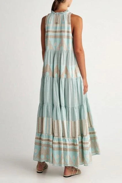 Sifnos Maxi Dress Aqua