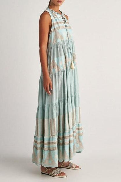 Sifnos Maxi Dress Aqua