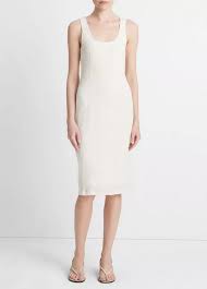 Square Neck Tank Dress Gesso