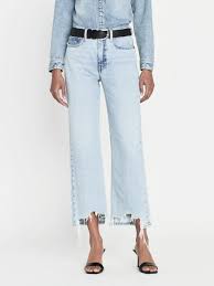 Le Jane Crop Bite Hem Indigo