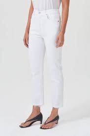 Riley Crop High Rise Stretch in Sour Cream