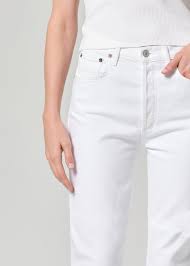 Riley Crop High Rise Stretch in Sour Cream