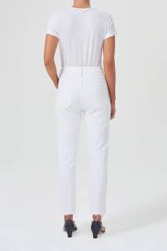 Riley Crop High Rise Stretch in Sour Cream