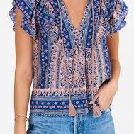 Cas Print Top