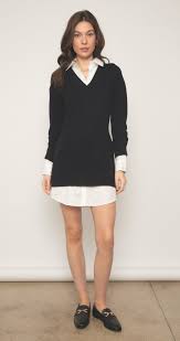 Tessa Twofer Sweater Dress