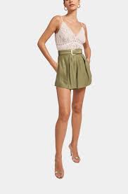 Hailey Metal Belted Shorts