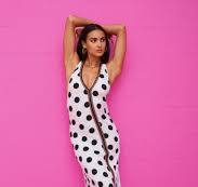 Polka Dot Pima Halter Dress