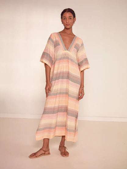 Edna V Neck Dress Ameresh Sunrise