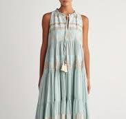 Sifnos Maxi Dress Aqua